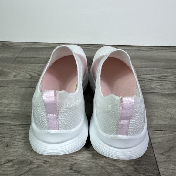 Sketchers Sally Go Walk Max Walker Slip On Shoes White Pink sz 6.5 - Picture 6 of 14
